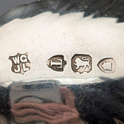 1894年 英国アンティーク 純銀製ティースプーン12本セット 計118g ケース入 Goldsmiths&Silversmiths